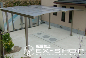 のカーポート キューブポート ワイドタイプ 施工例