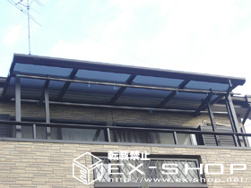のバルコニー・ベランダ屋根 セイバーテラス 単体  屋根タイプ  積雪〜20cm対応 施工例