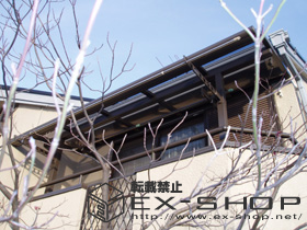 のバルコニー・ベランダ屋根 アルファテラス RB型 単体  屋根タイプ  積雪〜20cm対応 施工例