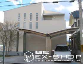 のカーポート カーブポートシグマ? Y合掌タイプ  積雪〜20cm対応 施工例