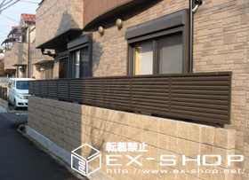 のフェンス・柵 プリレオ5型フェンス 施工例