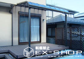 のテラス屋根 アルファテラスRB型 単体 テラスタイプ  積雪〜50cm対応 施工例