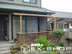 のテラス屋根 アルファテラスL型 単体 テラスタイプ  積雪〜20cm対応 施工例