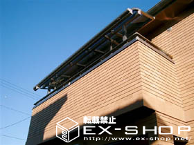 のバルコニー・ベランダ屋根 アルファテラスL型 単体  屋根タイプ  積雪〜20cm対応 施工例