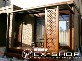 のテラス屋根 ラインアート 単体 テラスタイプ  積雪〜20cm対応 施工例