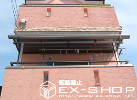 のバルコニー・ベランダ屋根 ライザーテラス R型 単体  屋根タイプ  積雪〜20cm対応 施工例