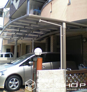 のカーポート カーブポートシグマII  ワイドタイプ  積雪〜20cm対応 施工例