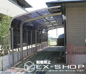 のカーポート テールポートシグマ  縦連棟タイプ  積雪〜20cm対応 施工例