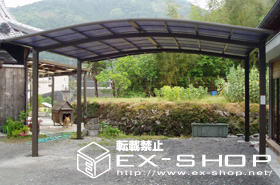 のカーポート カーブポートシグマII  ワイドタイプ  積雪〜20cm対応 施工例