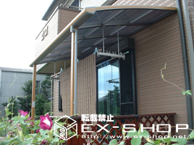 のテラス屋根 アルファテラス L型 単体 テラスタイプ  積雪〜20cm対応 施工例