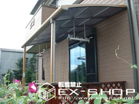 LIXIL リクシル(トステム)のテラス屋根 アルファテラス L型 単体 テラスタイプ 積雪〜20cm対応 施工例