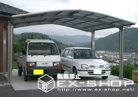 のカーポート カーブポートシグマII  M合掌タイプ  積雪〜20cm対応 施工例