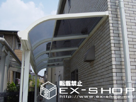 のテラス屋根 ライザーテラス R型 単体 テラスタイプ  積雪〜20cm対応 施工例