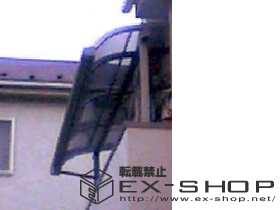 のバルコニー・ベランダ屋根 ライザーテラス R型 単体  屋根タイプ  積雪〜20cm対応 施工例