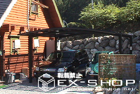 のカーポート カーブポートシグマ II ワイドタイプ  積雪〜20cm対応 施工例