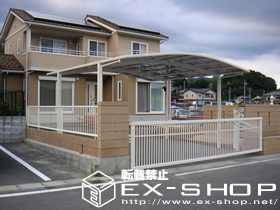 のカーポート カーブポートシグマII  M合掌タイプ  積雪〜20cm対応 施工例