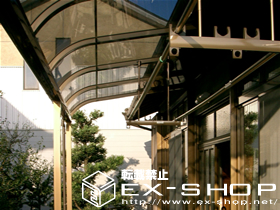 のテラス屋根 ライザーテラス R型 単体 テラスタイプ 積雪〜20cm対応 施工例