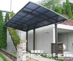 のカーポート カーブポートシグマII　延長タイプ  積雪〜20cm対応 施工例