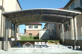 のカーポート カーブポートシグマ II ワイドタイプ  積雪〜20cm対応 施工例
