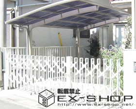 LIXIL リクシル(トステム)のカーポート カーブポートシグマII  積雪～20cm対応 施工例