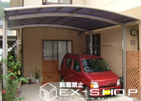 のカーポート カーブポートシグマII  ワイドタイプ  積雪〜20cm対応 施工例