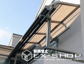 のバルコニー・ベランダ屋根 ライザーテラス R型 単体  屋根タイプ  積雪〜20cm対応 施工例