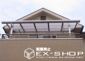 のバルコニー・ベランダ屋根 アルファテラス RB型 単体  屋根タイプ  積雪〜20cm対応 施工例
