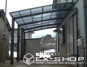 のカーポート ルーフポートシグマ  縦連棟タイプ  積雪〜20cm対応 施工例