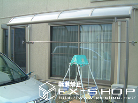 のテラス屋根 ライザーテラス R型 単体 テラスタイプ  積雪〜20cm対応 施工例