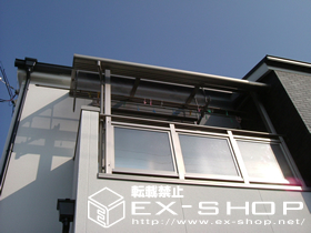 のバルコニー・ベランダ屋根 ライザーテラス R型  単体  屋根タイプ  積雪〜20cm対応 施工例