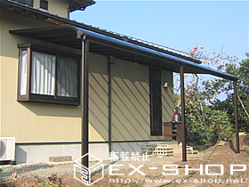 のテラス屋根 プリミテラス R型 連棟 テラスタイプ  積雪〜20cm対応 施工例