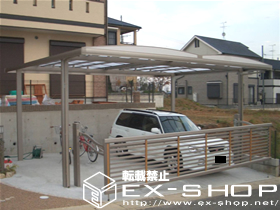 のカーポート キューブポートプラス ワイド 施工例