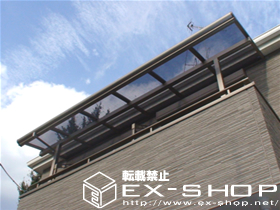 のバルコニー・ベランダ屋根 アルファテラス L型 単体  屋根タイプ  積雪〜20cm対応 施工例