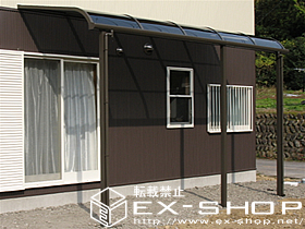 のテラス屋根 ライザーテラス R型 単体 テラスタイプ  積雪〜20cm対応 施工例