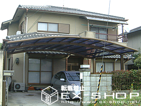 のカーポート カーブポートシグマII  ワイドタイプ  積雪〜20cm対応 施工例