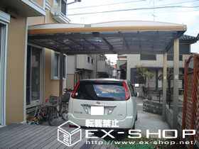 のカーポート キューブポートプラス ワイド 施工例