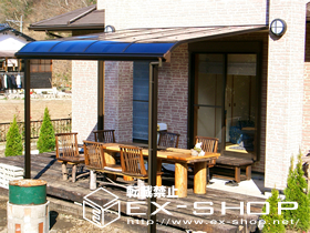 のテラス屋根 プリミテラス R型 単体 テラスタイプ  積雪〜20cm対応 施工例