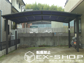 のカーポート カーブポートシグマII  ワイドタイプ  積雪〜20cm対応 施工例