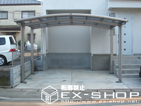 のカーポート カーブポートシグマII  ワイドタイプ  積雪〜20cm対応 施工例