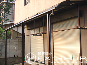 のテラス屋根 プリミテラス R型 連棟 テラスタイプ  積雪〜20cm対応 施工例