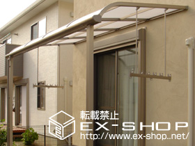 のテラス屋根 ライザーテラス R型  単体 テラスタイプ  積雪〜20cm対応 施工例