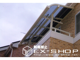 のバルコニー・ベランダ屋根 ライザーテラス R型 単体  屋根タイプ  積雪〜20cm対応 施工例