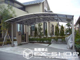 のカーポート カーブポートシグマII  ワイドタイプ  積雪〜20cm対応 施工例