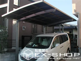 福岡県福岡市早良区ののテラス屋根、カーポート カーブポートシグマII  積雪～20cm対応 施工例