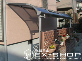 のテラス屋根 ライザーテラスR型 単体 テラスタイプ  積雪〜20cm対応 施工例