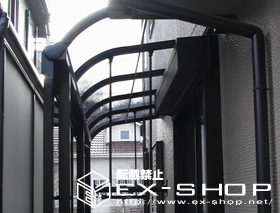 のテラス屋根 アルファテラス RB型  単体  屋根タイプ  積雪〜20cm対応+前面スクリーン 施工例