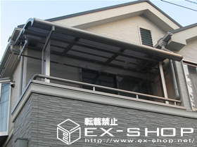 のバルコニー・ベランダ屋根 ライザーテラス R型 単体  屋根タイプ  積雪〜20cm対応 施工例