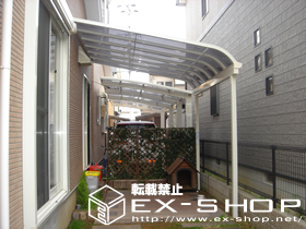 のテラス屋根 ライザーテラス R型 単体 テラスタイプ  積雪〜20cm対応 施工例