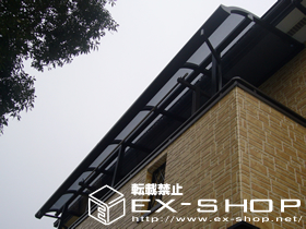 のバルコニー・ベランダ屋根 ライザーテラス R型 連棟  屋根タイプ  積雪〜20cm対応 施工例