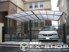 のカーポート カーブポートシグマII  ワイドタイプ  積雪〜20cm対応 施工例